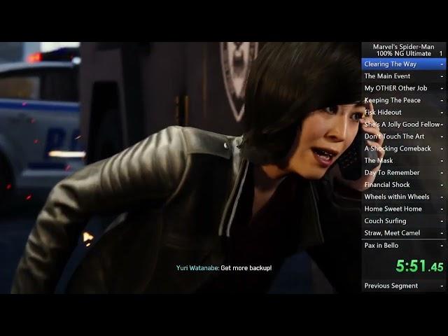 [WR] Spiderman PS4 100% Speedrun (ULTIMATE DIFFICULTY) [1/2]