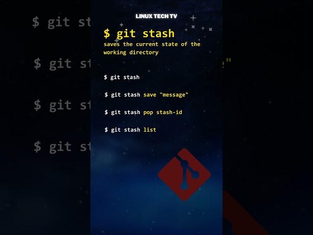 22. Learn Git | git stash command | Master Git | Git basics @LinuxTechTV pro Git