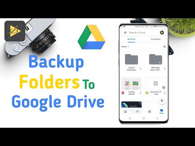 How To Upload/Backup Folders To Google Drive on phone