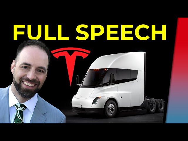 Tesla Semi Chef Dan Priestley Full Speech on Tesla's Electric Truck (IAA Transportation 2024)