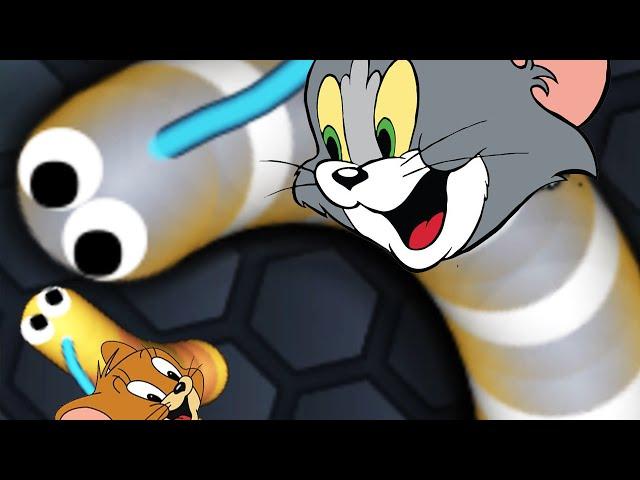 Slither.io New Skin Tom and Jerry Skin Fastest Snake Ever ( Epic Slither.io Gameplay)