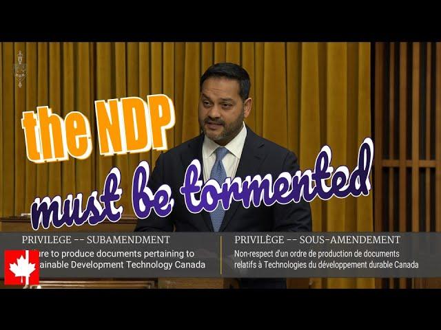 They must be tormented over there in the NDP caucus