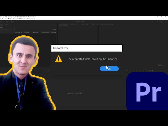 The requested files could not be imported Premiere Pro 2023