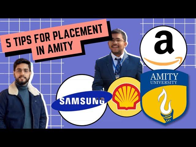 5 tips for Placement in Amity | B.Tech CSE Placement 2022 | How to prepare|