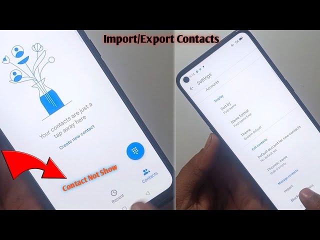 ALL OPPO,Vivo, realme contact Setting || How to Copy Sim Number & import Export Contacts 2023