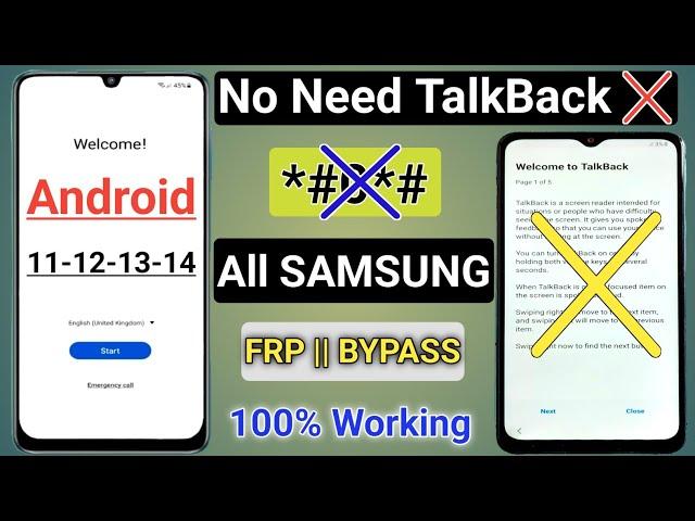 New Method 2025 || All Samsung FRP Bypass Android 12-13-14 || No Need *#0*# - No Need TalkBack