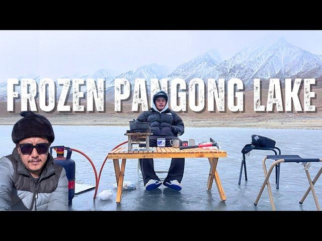 Ladakh Winter Trip || Frozen Pangong Lake Explore 2025