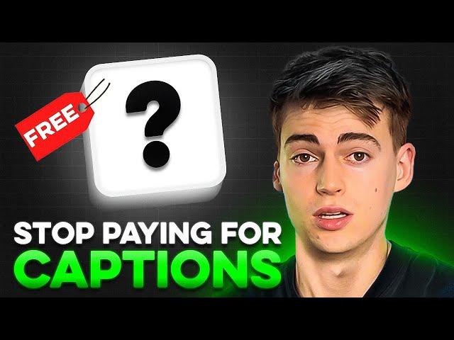 STOP paying for Captions | I found a FREE AI caption Generator