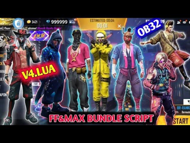 FreeFire&FreeFireMax Vip bundle GG Script Antiban|Crimal Bundle|Hip hop bundle|Root/Non Root