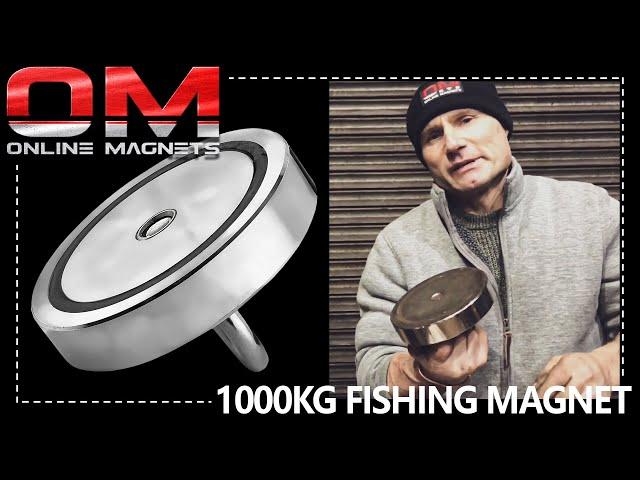 Online Magnets Gravity™ 1000KG, Single Sided Fishing Magnet, Unboxing and Review