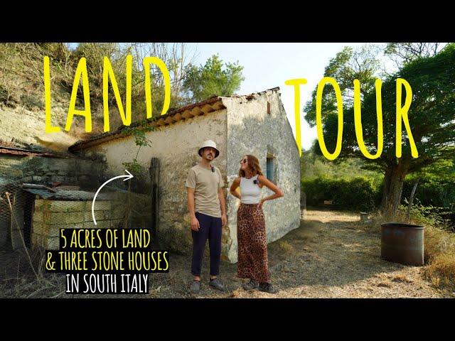 5-Acre Land Tour: Tiny Houses and a Massive Garden in Southern Italy