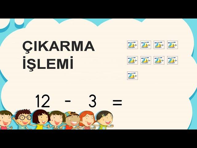 Çıkarma İşlemini Öğreniyorum - Çocuklar için - 1. sınıf, 2. sınıf ve 3. sınıf Kolay-1