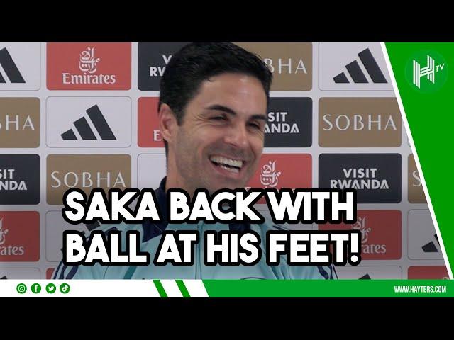  Saka BACK with ball at his FEET! Arteta shares HUGE injury update on Arsenal superstar