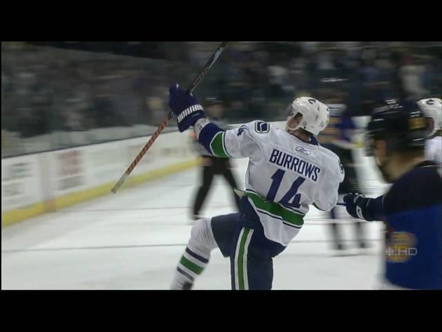 Alex Burrows Pays Tribute to Luc Bourdon After Scoring the Series WInner - HD