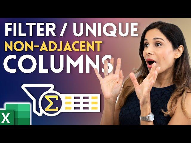 Excel FILTER Function TRICK for Non Adjacent Columns