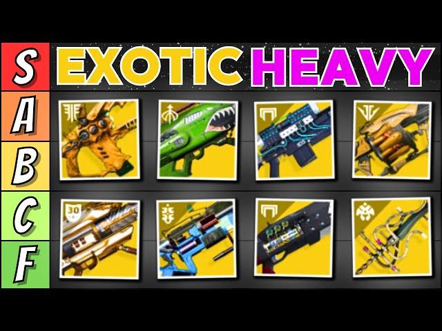 Ranking Every Exotic Heavy Weapon In Destiny 2 (PvE Tier List)