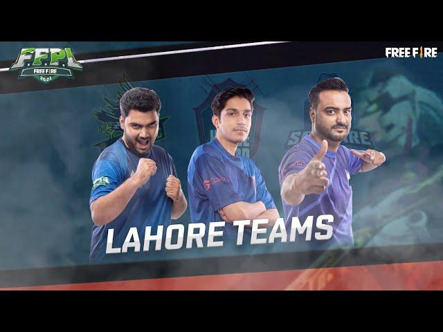 Lahore Teams Introduction | FFPL - Free Fire Pakistan League 2021