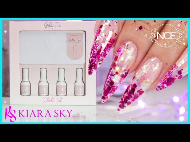 How to GLITTER Kiara Sky Gelly Tips