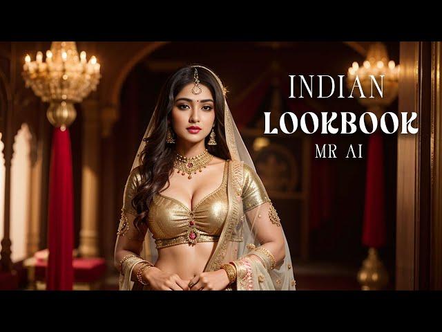 [4K] AI ART Indian Lookbook Girl Al Art video - Royal Palace