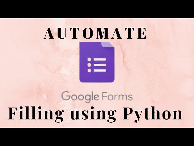 Automate Web using Python: Form Filling and Submission