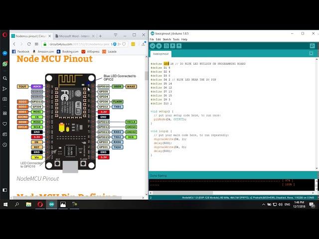 Nodemcu v2 digital pinout