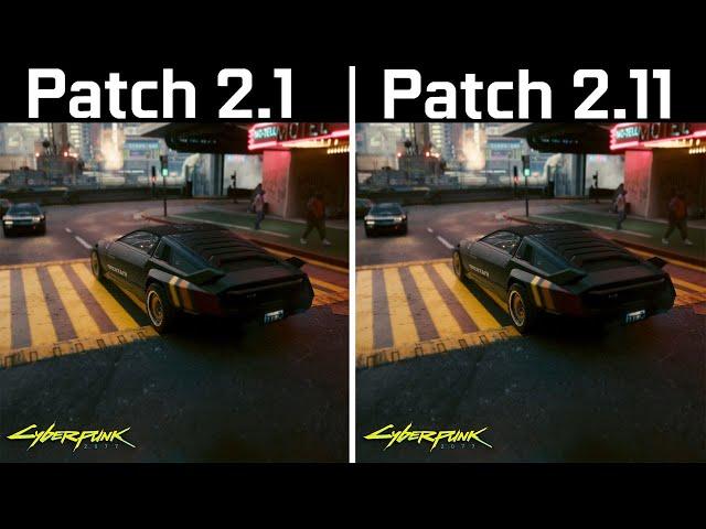 Cyberpunk 2077 - Patch 2.1 vs Patch 2.11 (New Update Test)