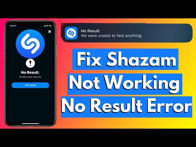 How To Fix Shazam Music Recognition Not Working iOS 15 | Fix Shazam No Result