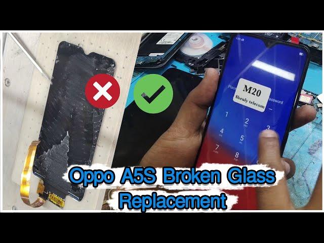 Oppo A5S touch Screen Broken Glass Replacement