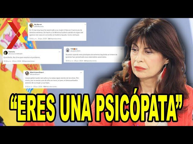 LINCHAN a la Ministra de Igualdad por CULPAR A LA DERECHA del machismo