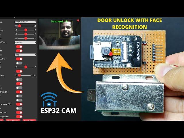 Door Unlock With Face Recognition Using ESP32 Cam | Esp32 Cam Based Face Unlock