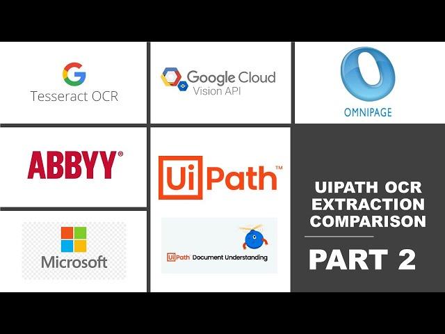 (Part-2) Which OCR is best? UiPath OCR | Google Vision | Microsoft | Tesseract | Abbyy | OmniPage