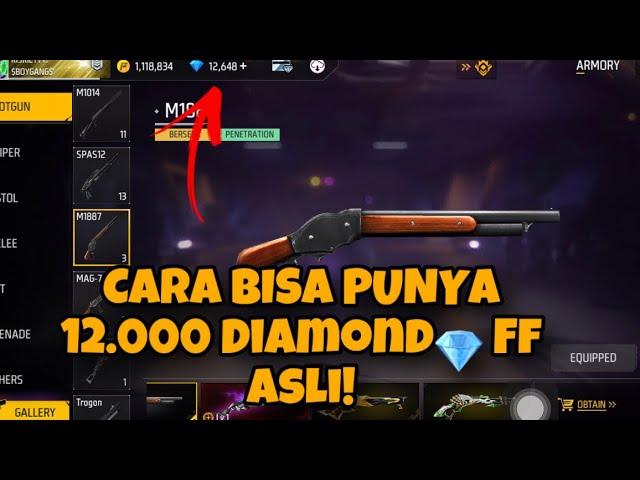 Cara Bisa Punya 12.000 DIAMOND FF ASLI!!