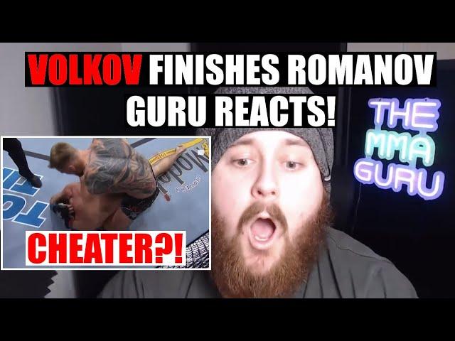 Volkov TKOs Romanov! MMA Guru reacts!