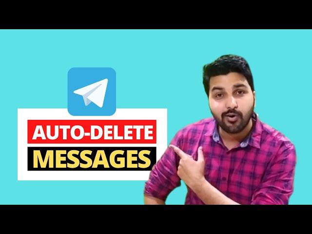 Telegram Auto Delete Messages Feature | How to Enable Telegram Auto Delete Messages Feature(Hindi)