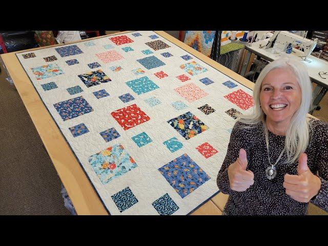 "PEBBLE PATH" QUILT + IN DEPTH BINDING TUTORIAL WITH @jordanfabrics8380 !