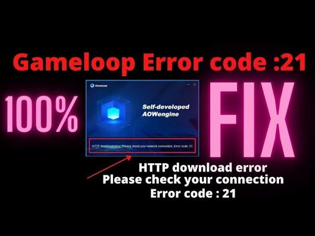 Gameloop Installing Error Fixed /HTTP Error Code 21 on windows 7,8,10,11 #gaming #subscribe #super