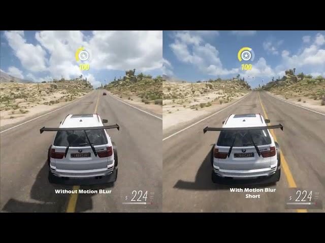 Motion Blur Comparison | Forza Horizon 5