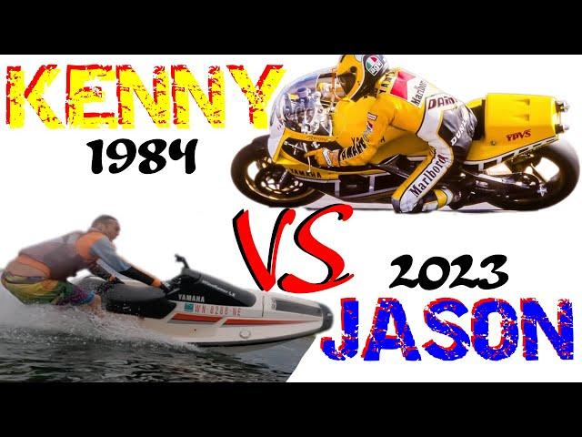 Kenny Roberts VS Waverunner LX - Jason Hanging It Out !!