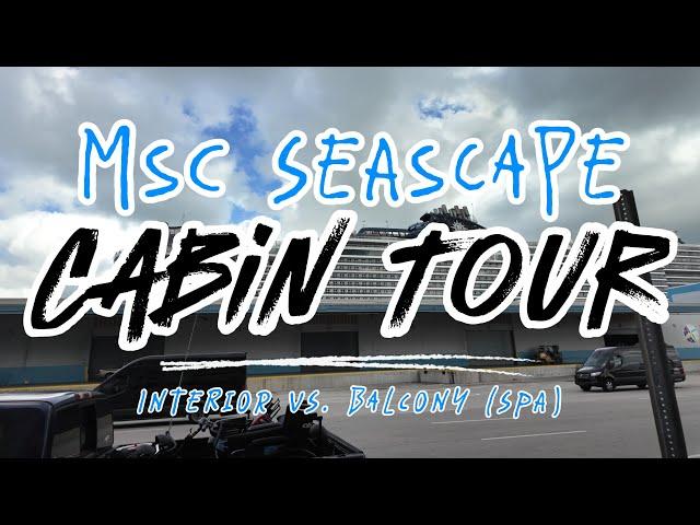 MSC Seascape Cabin Tour: Interior vs. Balcony Room #cruise #cruiseship #msc #mscseascape