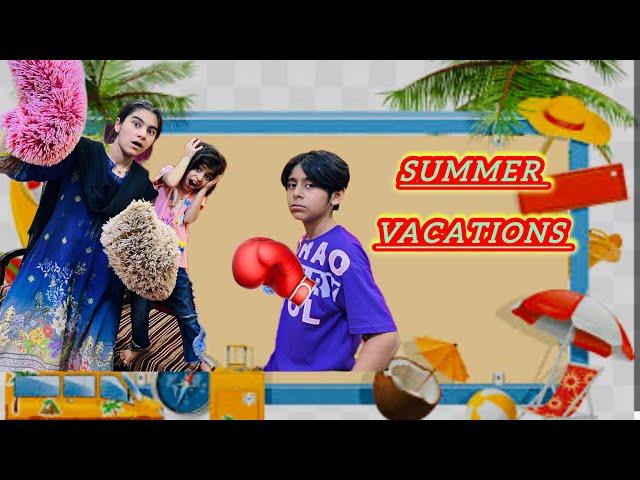 Bhai Behan Ka Jhagra || Summer Vacation || Motivational Story ||#subscribe @fizzahsfamily