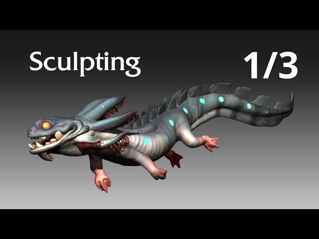 Stylized Creature Creation: High-Poly Modeling in ZBrush Part 1 | Full Workflow Tutorial Series