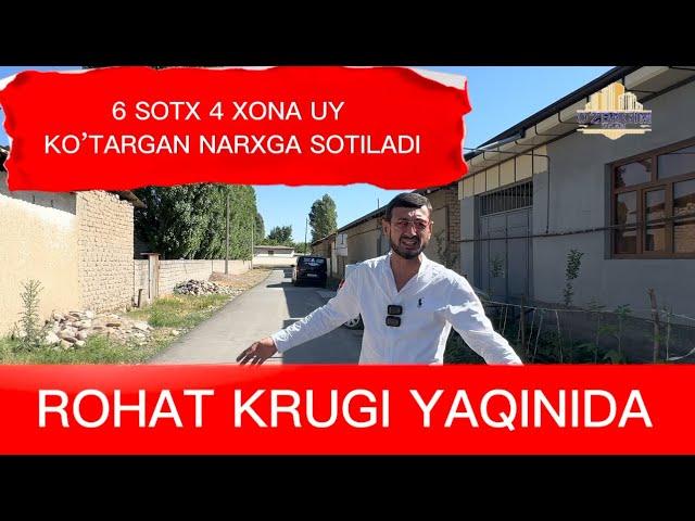 6 SOTX 4 XONA UY ENG ARZONI DAN HAM ARZONGA SOTILADI MANZIL ROHAT KRUGI YAQINIDA ZO'R JOYLAR