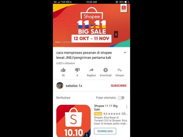 cara memproses pesanan di shopee lewat JNE//pengiriman pertama kali (untuk pemula) part 1