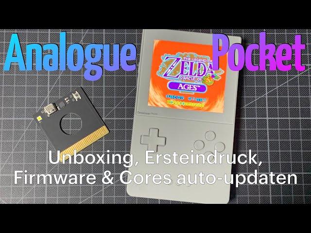 Analogue Pocket endlich da! Unboxing Developer-Kit, Ersteindruck, Firmware & Cores auto-updaten