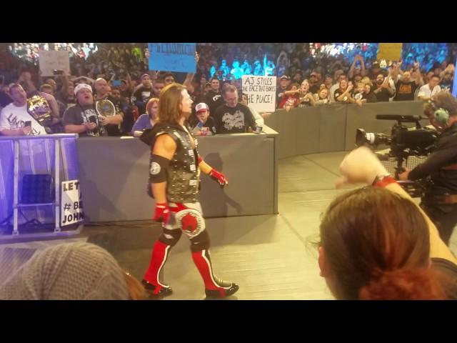 AJ STYLES ENTRANCE IN CHICAGO 12/27/2016