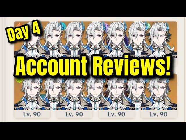 Genshin Impact Account Reviews! | Day 4