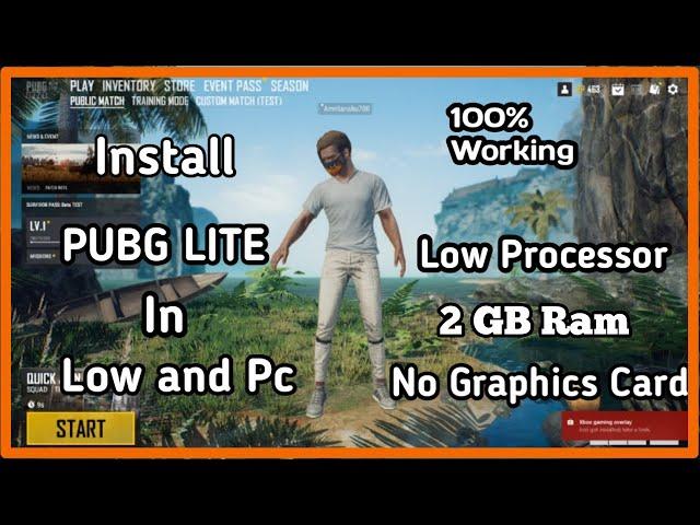 How To Download PUBG PC LITE On Low End PC . 2GB Ram .Without Graphics Card. (Very Easy) #PUBGPCLITE