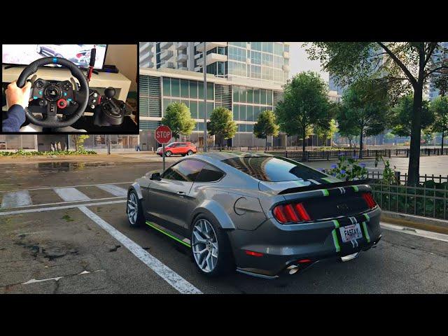 NFS Unbound Race Ford Mustang GT - Logitech g29 gameplay