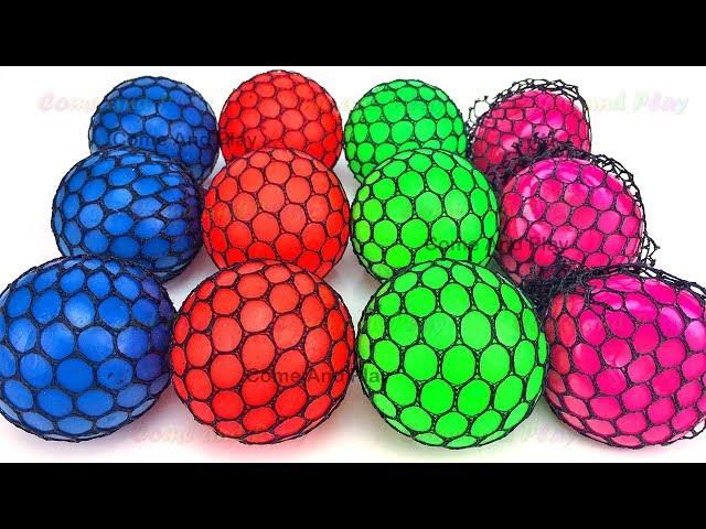 Learn Colors with Squishy Balls and Microwave Surprise Toys