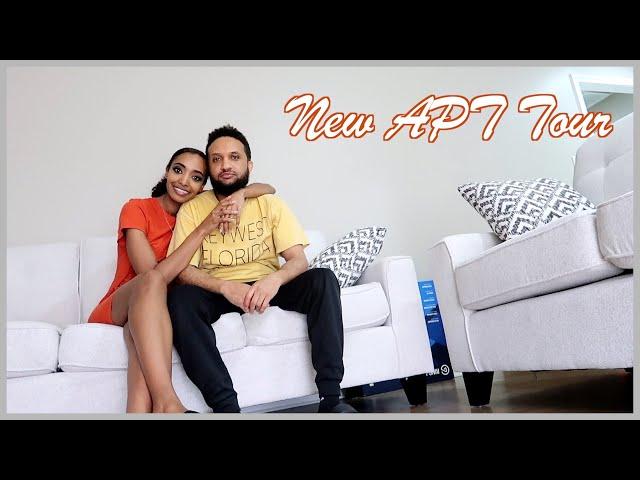 WE'RE BACK & EMPTY APT TOUR! | Amena and Elias